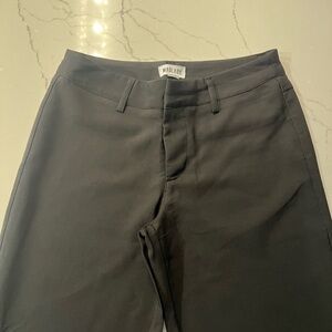 Women's Black Trousers. Low rise, straight leg